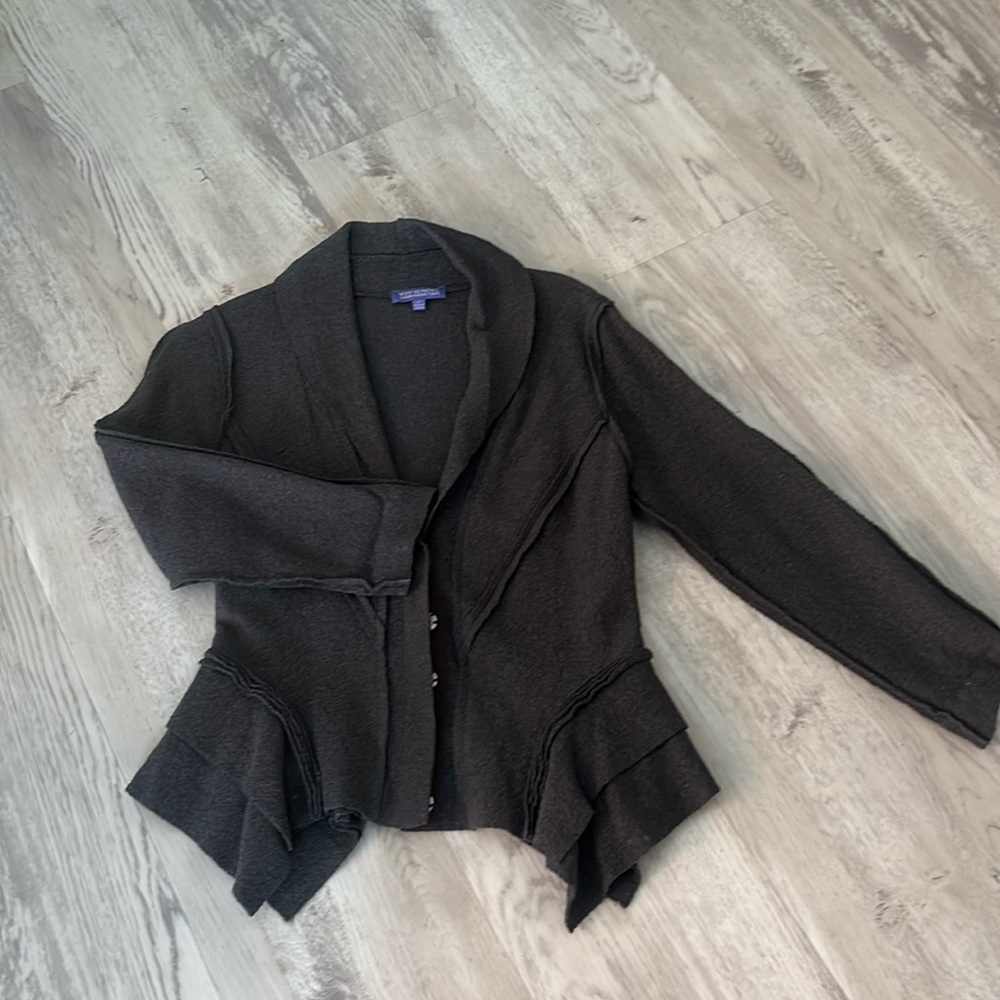 Vivienne by Vivienne Tam fit and flare wool fitted jacket / top sz 2